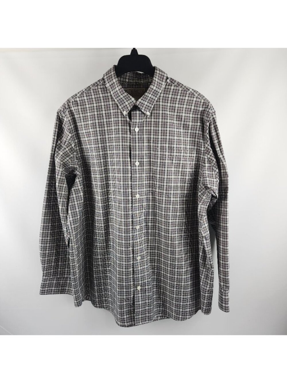 Duluth Trading Company Mens XL Multi Plaid Wrinklefighter Relax L/S Button Down